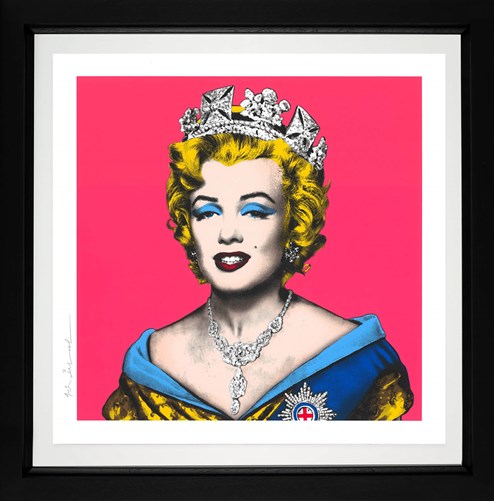 Queen Marilyn (Pink) by Mr. Brainwash - Framed Silkscreen Paper Edition