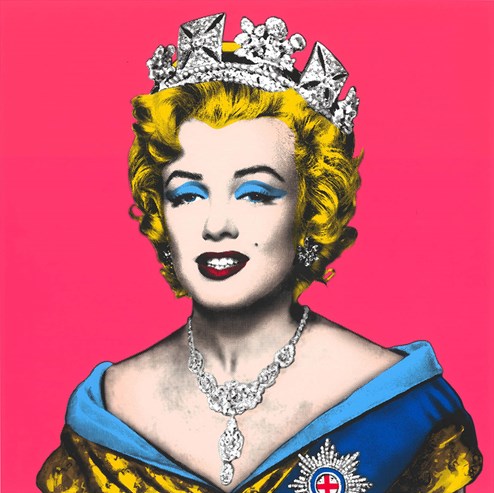 Queen Marilyn (Pink) by Mr. Brainwash - Silkscreen Paper Edition